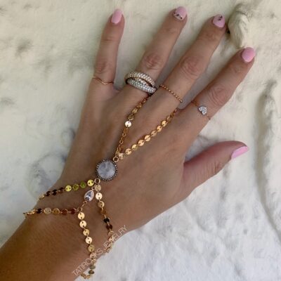Moon Beam Moonstone Hand Chain