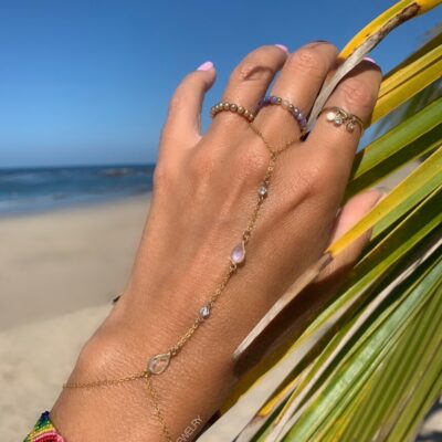 Bianca Moonstone Hand Chain