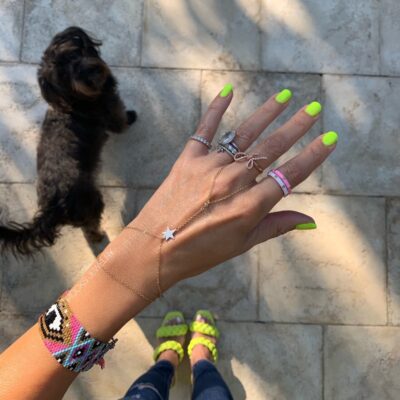 Thea Star Diamond Hand Chain